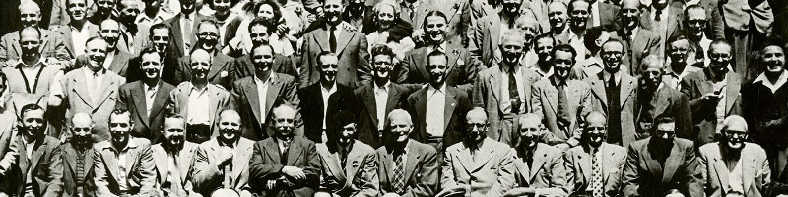 Royal Mint Workers from Tower Hill, London on an day's outing in 1952